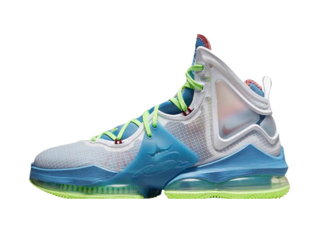Nike Nike LeBron 19 Dutch Blue Lime Glow - view 2