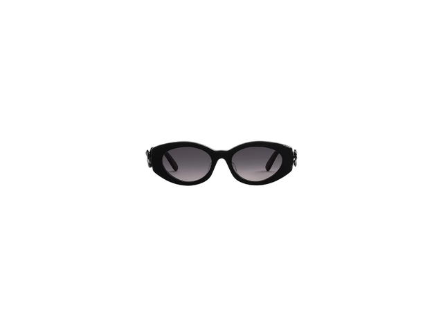 Dior Dior Clover B1F Shiny Black Oval Sunglasses - view 2