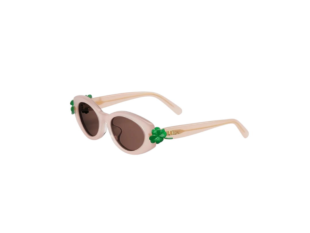 Dior Dior Clover B1F Transparent Pink Oval Sunglasses