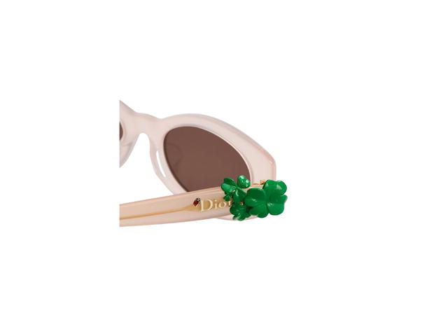 Dior Dior Clover B1F Transparent Pink Oval Sunglasses - view 4