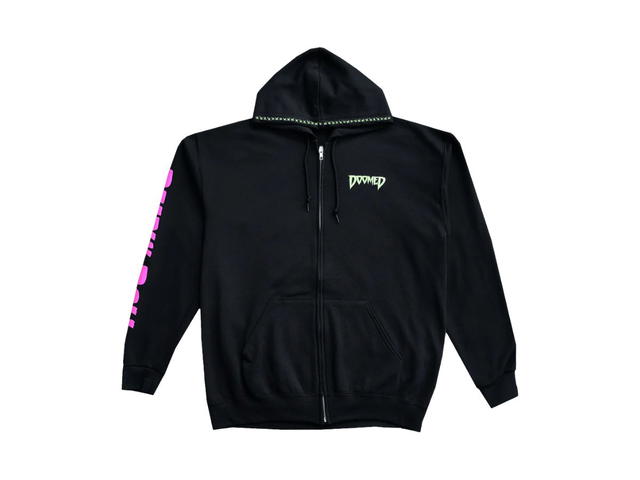 Deadly Doll Deadly Doll Modern Love Zip Up Hoodie Black - view 2