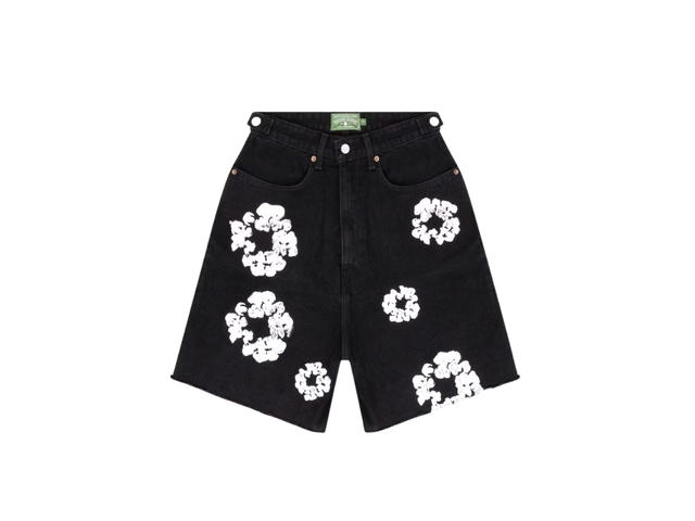 Denim Tears Denim Tears Cotton Wreath Jean Short Black - view 1