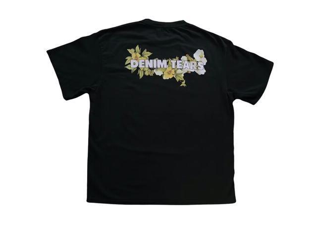 Denim Tears Denim Tears Crown Made of Cotton Tee Black - view 2