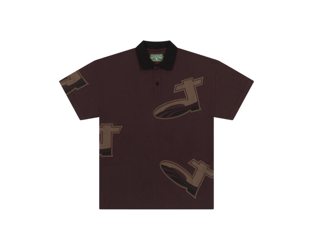 Denim Tears Denim Tears DT Pique Polo Brown