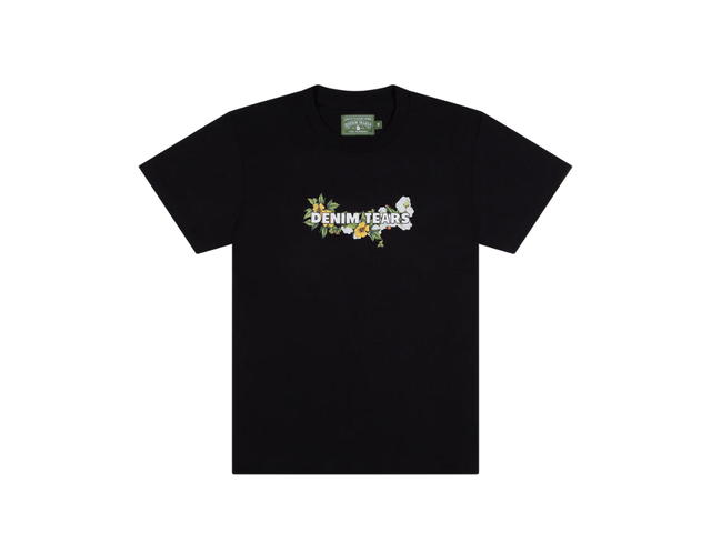 Denim Tears Denim Tears Logo Tee Black - view 1