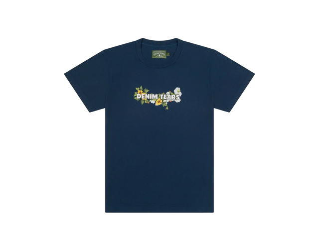 Denim Tears Denim Tears Logo Tee Navy - view 1