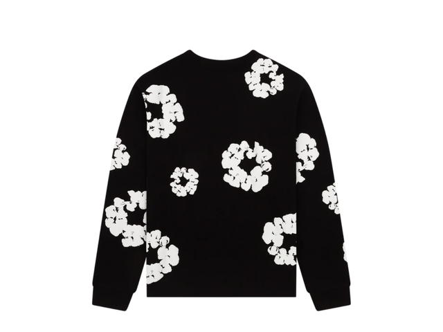 Denim Tears Denim Tears Long Sleeve Cotton Wreath Tee Black (FW24) - view 2