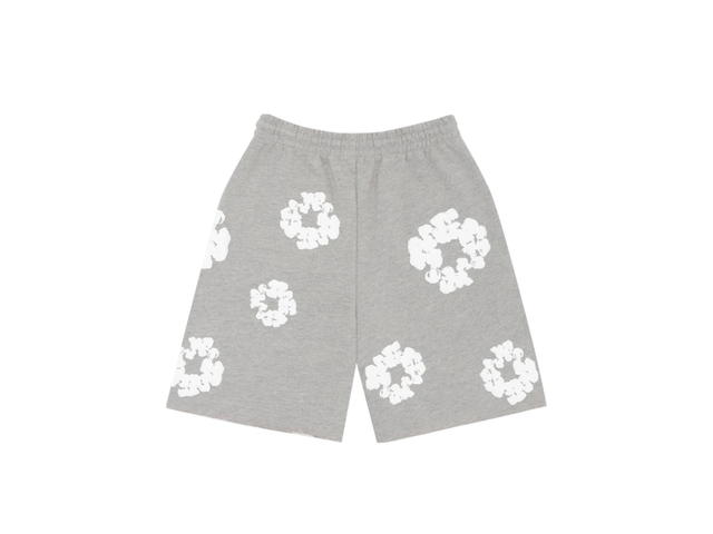 Denim Tears Denim Tears The Cotton Wreath Shorts Grey - view 2
