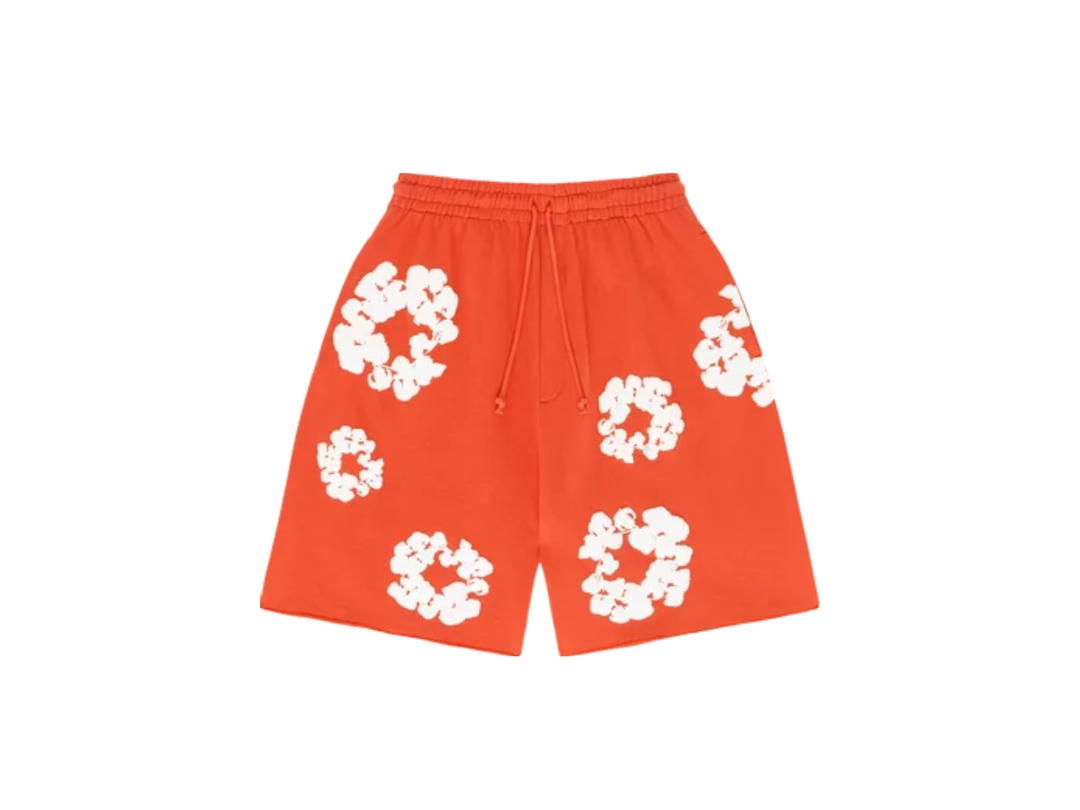 Denim Tears Denim Tears The Cotton Wreath Shorts Orange