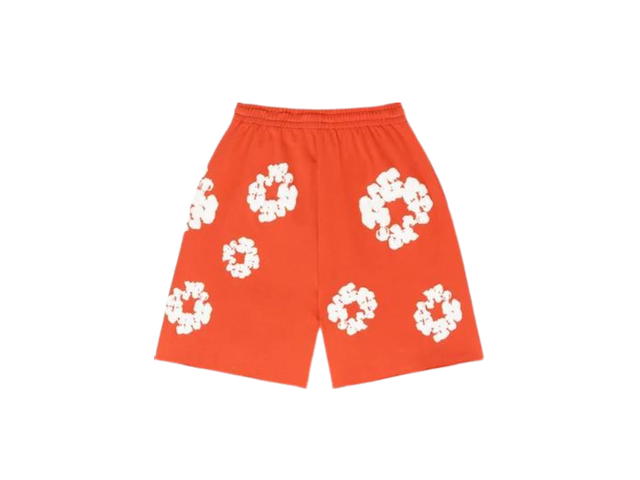 Denim Tears Denim Tears The Cotton Wreath Shorts Orange - view 2