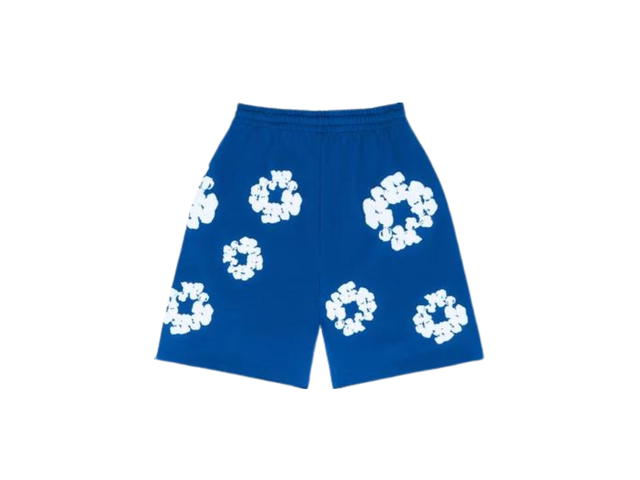 Denim Tears Denim Tears The Cotton Wreath Shorts Royal Blue - view 2