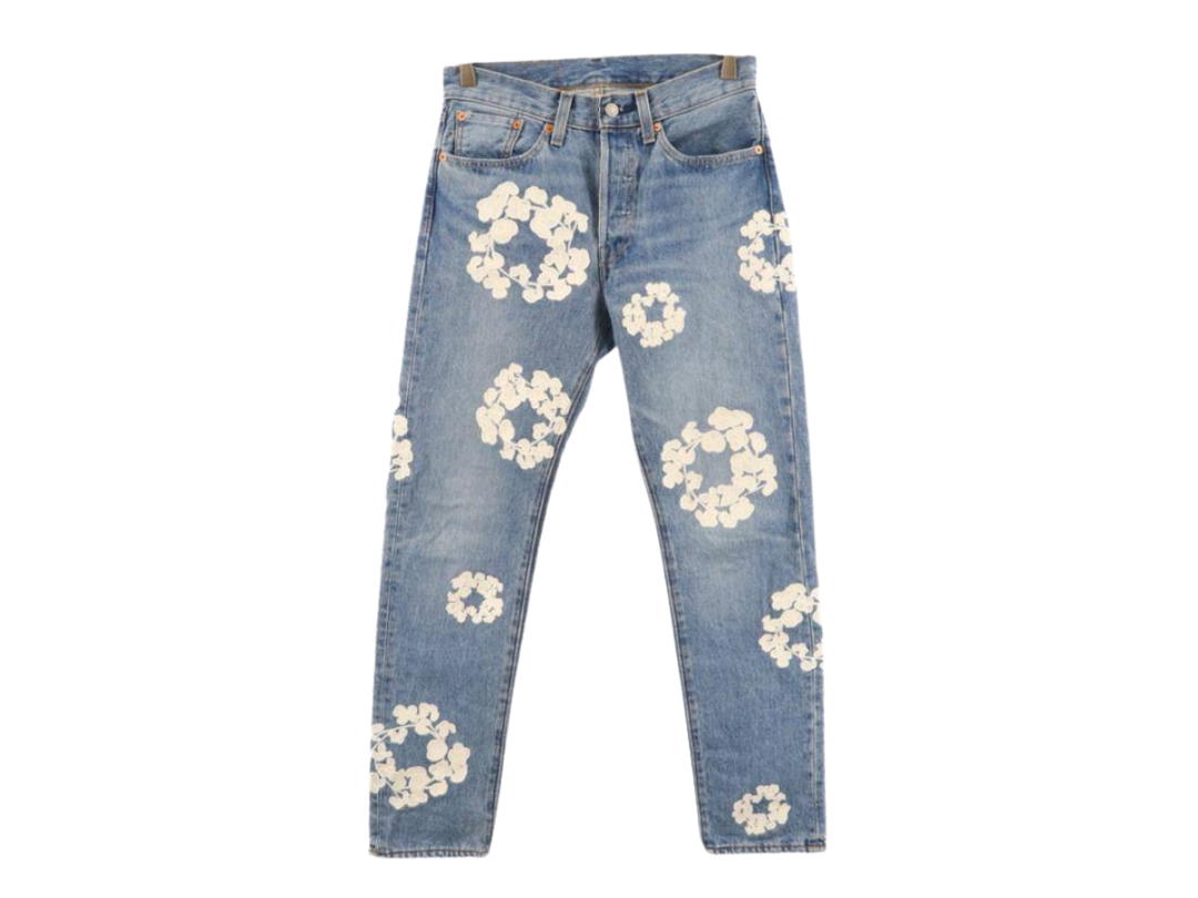 Denim Tears Denim Tears X Levi's 501 Cotton Wreath Jean Light Wash