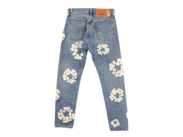 Denim Tears Denim Tears X Levi's 501 Cotton Wreath Jean Light Wash - view 2
