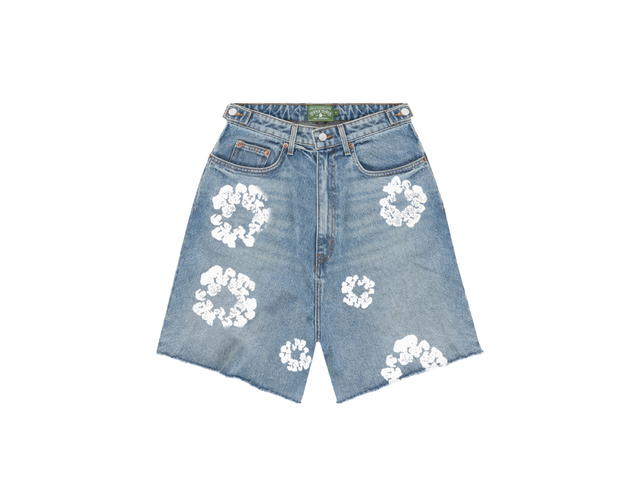 Denim Tears Denim Tears The Cotton Wreath Jean Short Light Wash - view 1