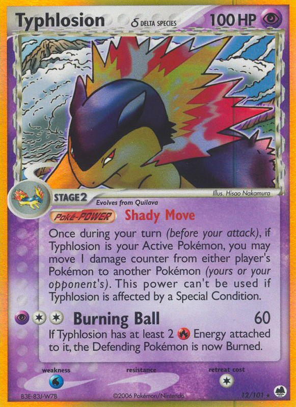Pokemon Pokemon Typhlosion δ H [DF 12/101] EX "Dragon Frontiers" (EN)