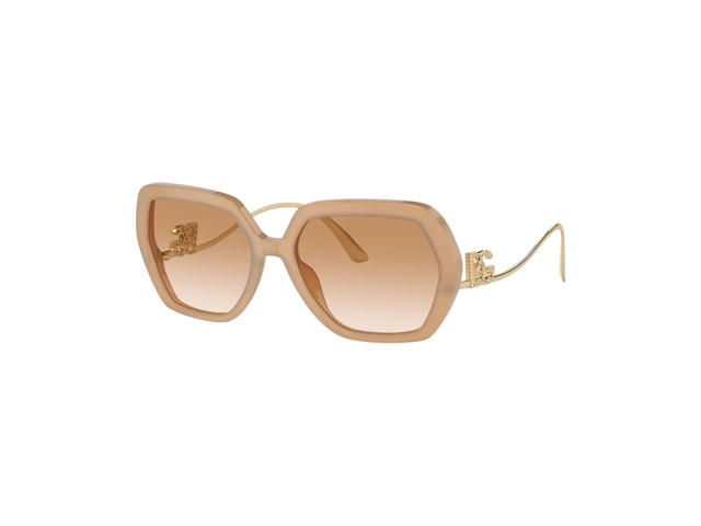 Dolce & Gabbana Dolce & Gabbana Fashion Irregular Sunglasses Beige - view 1