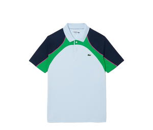 Buy Lacoste Ultra Dry Colour-Block Tennis Polo Shirt SS Sky Blue Navy at Sasom – Authentic and Ready to Ship