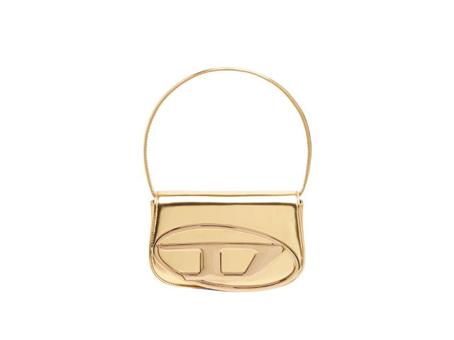 Diesel Diesel 1DR Shoulder Bag In Mirrored Leather Gold - view 1
