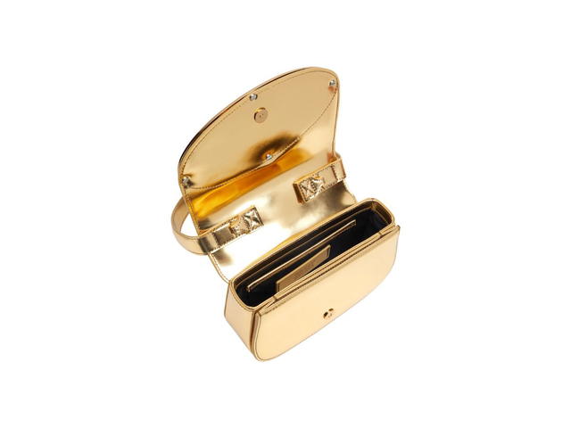 Diesel Diesel 1DR Shoulder Bag In Mirrored Leather Gold - view 3