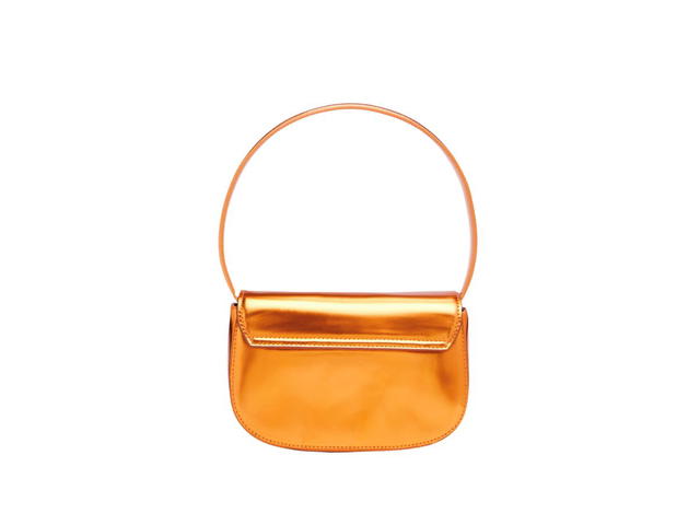 Diesel Diesel 1DR Shoulder Bag In Mirrored Leather Orange - view 2