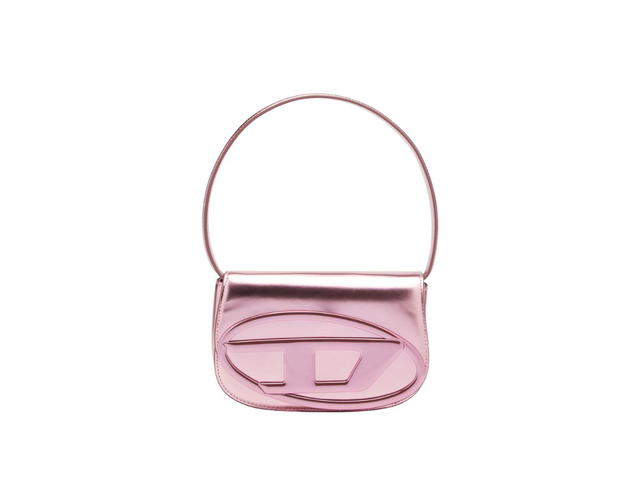 Diesel Diesel 1DR Shoulder Bag In Mirrored Leather Pink - view 1