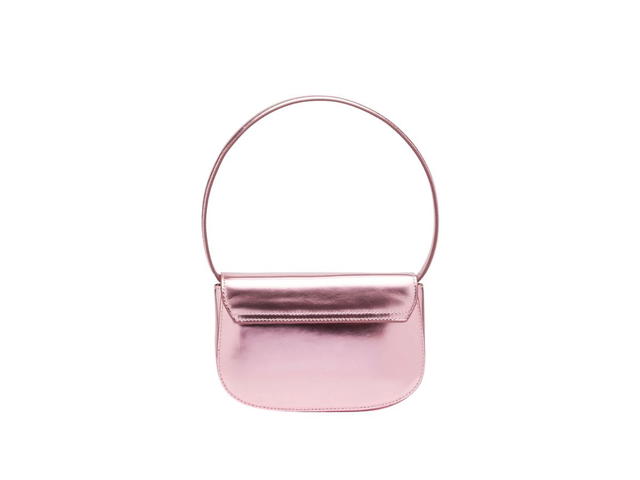 Diesel Diesel 1DR Shoulder Bag In Mirrored Leather Pink - view 2