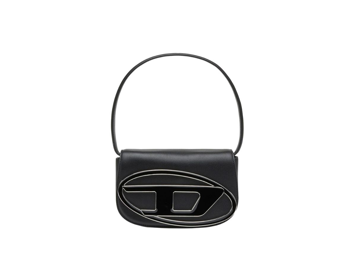 Diesel Diesel 1DR Shoulder Bag In Nappa Leather Black