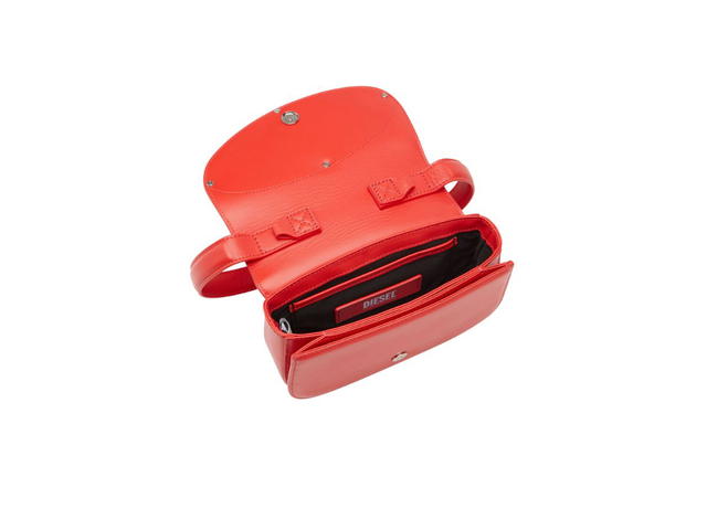 Diesel Diesel 1DR Shoulder Bag In Nappa Leather Red - view 3