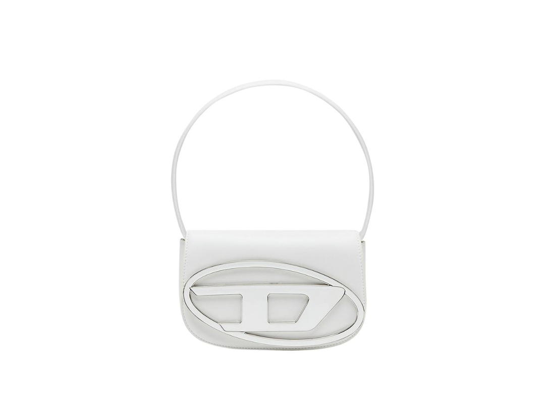 Diesel Diesel 1DR Shoulder Bag In Nappa Leather White