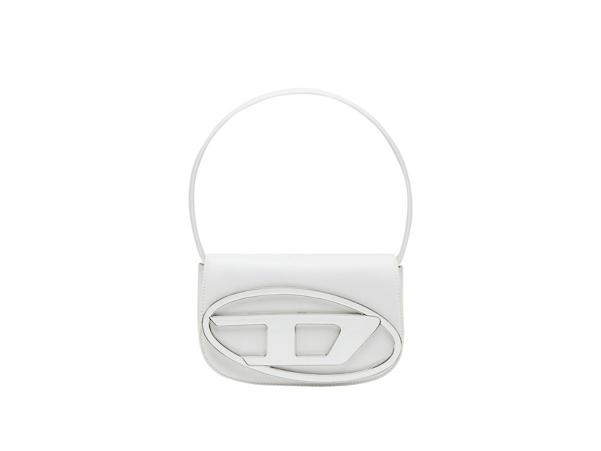 Diesel Diesel 1DR Shoulder Bag In Nappa Leather White