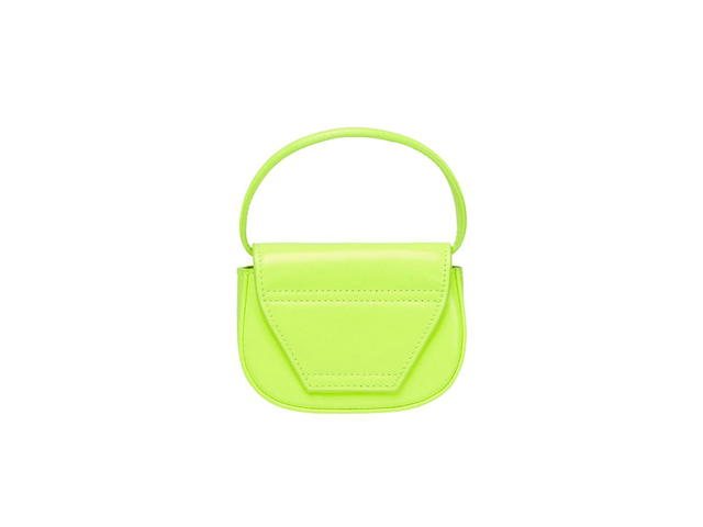 Diesel Diesel 1DR XS Mini Bag In Neon Leather Yellow Fluo - view 2