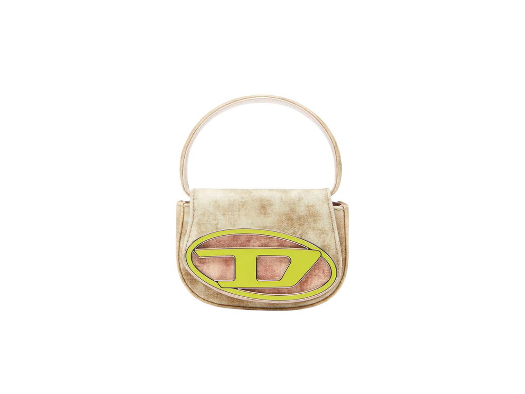 Diesel Diesel 1DR XS Mini Bag In Waxed Canvas Yellow