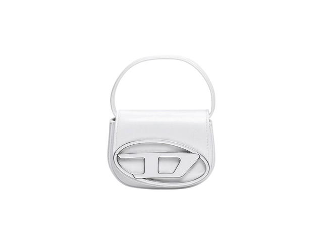 Diesel Diesel 1DR XS Mini Bag With D Logo Plaque In Nappa Leather White - view 1