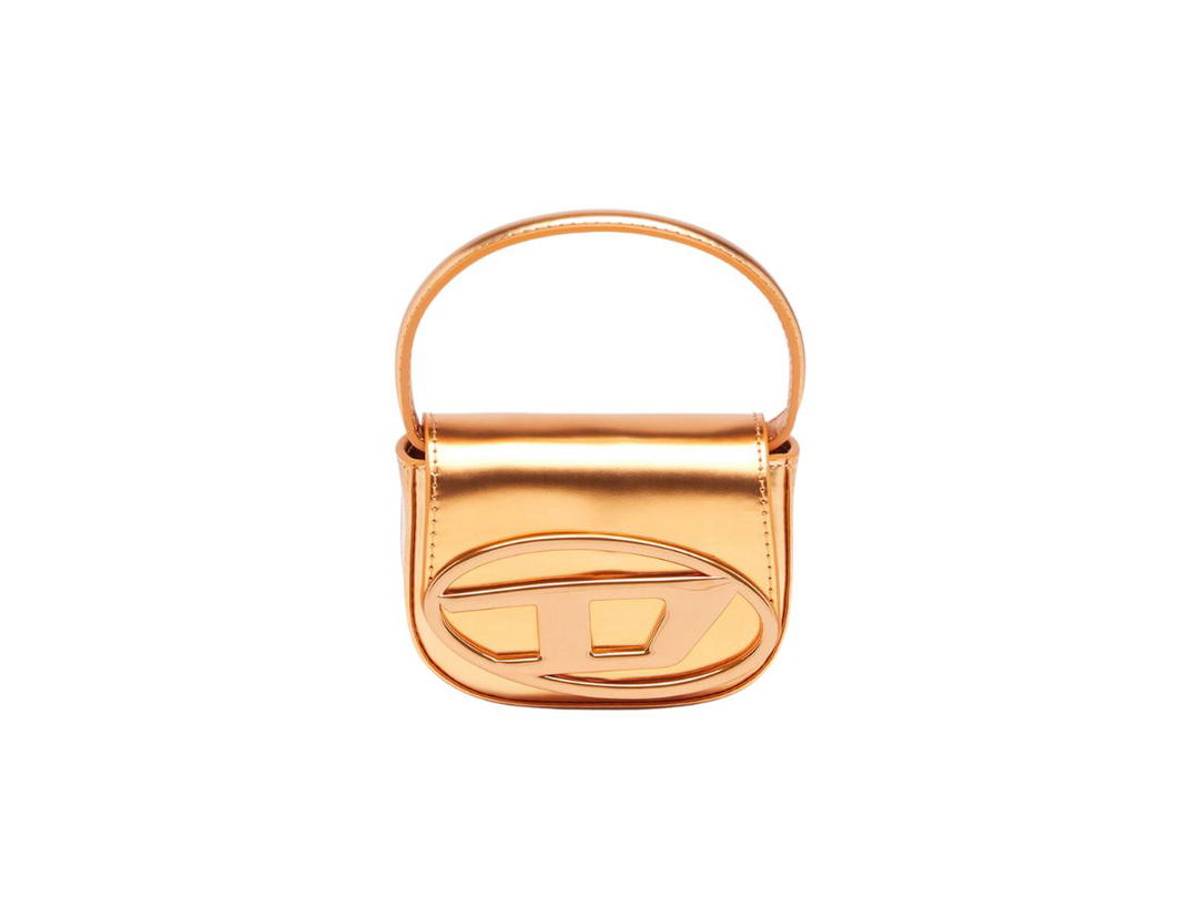 Diesel Diesel 1DR XS/S Mini Bag In Mirrored Leather Orange