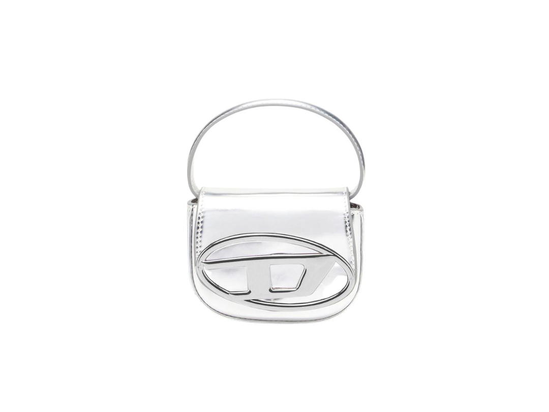 Diesel Diesel 1DR XS/S Mini Bag In Mirrored Leather Silver