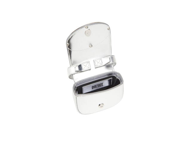 Diesel Diesel 1DR XS/S Mini Bag In Mirrored Leather Silver - view 3