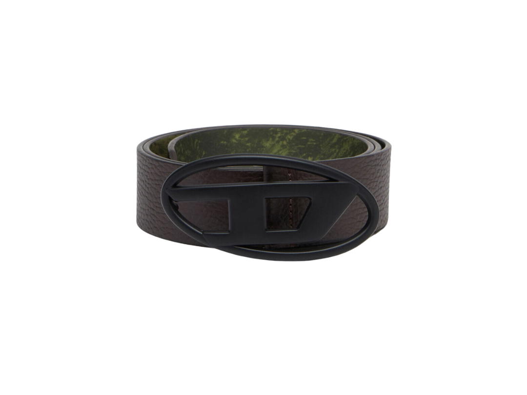 Diesel Diesel B-1DR Rev Reversible Belt In Leather And Pu With Matte-Black Buckle