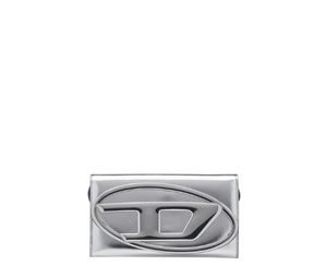 Buy Diesel Cygnus Wallet Purse With Logo Plaque In Mirrored Leather Silver at Sasom – Authentic and Ready to Ship