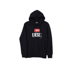 Buy Diesel Hoodie  Black at Sasom – Authentic and Ready to Ship