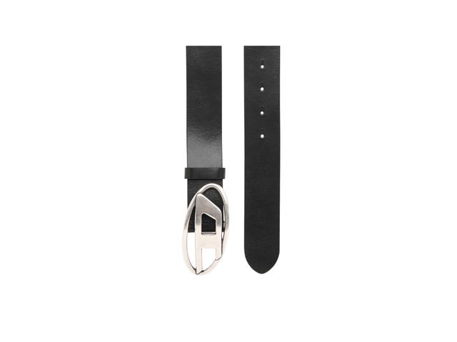 Diesel Diesel Logo-Lettering Leather Belt Black - view 2