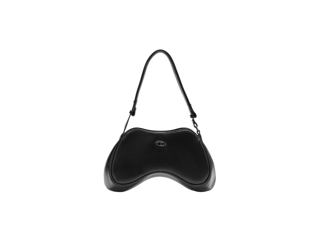 Diesel Diesel Play Shoulder Bag In Polyurethane Black