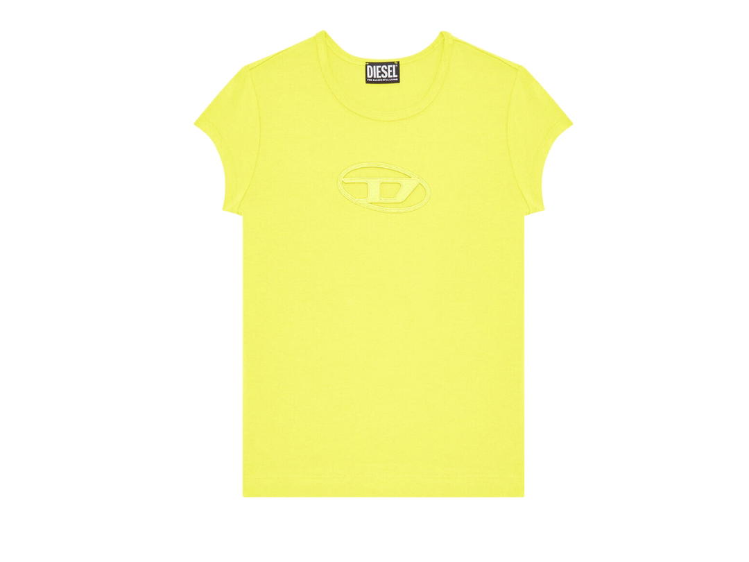 Diesel Diesel T-Angie Peekaboo Logo T-Shirt Yellow (W)