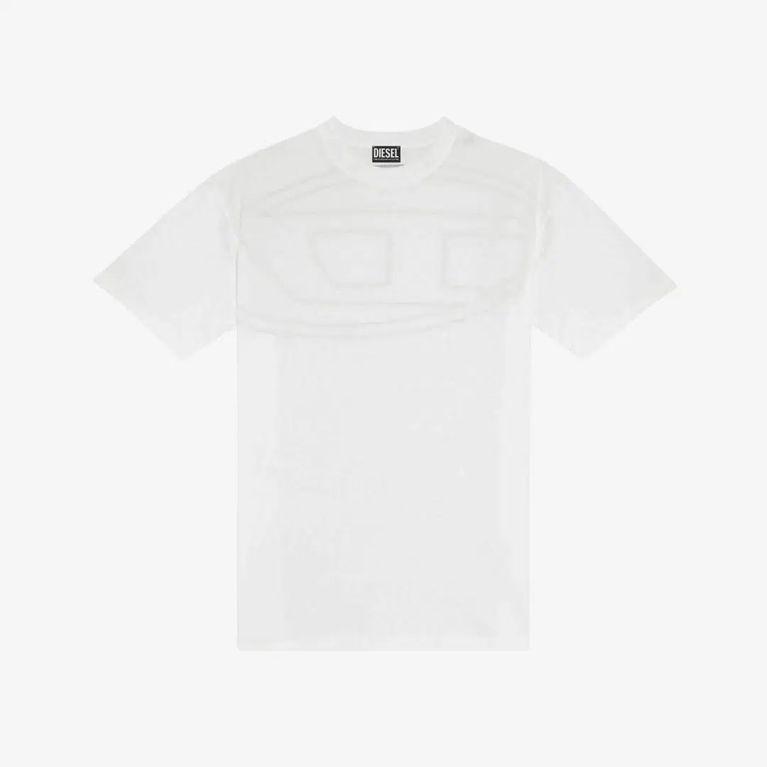Diesel Diesel T-Boggy-Megoval Back Maxi D Logo T-Shirt White