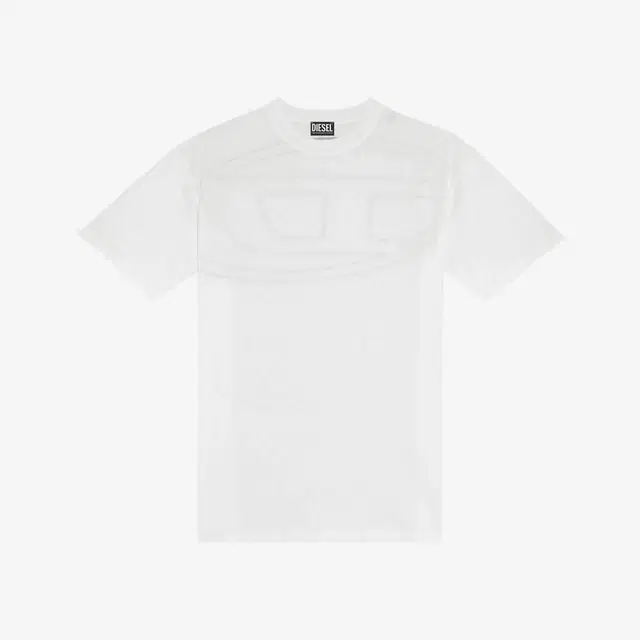 Diesel Diesel T-Boggy-Megoval Back Maxi D Logo T-Shirt White - view 1