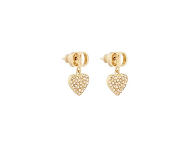 Dior Dior Clair D Lune Earrings In Gold-Finish Metal And Silver-Tone Crystals - view 2