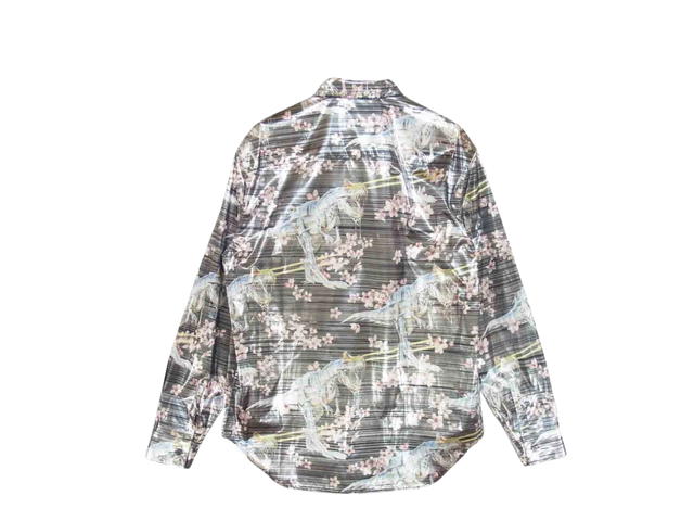Dior Dior × Hajime Sorayama Dinosaur Robot Cherry Blossom Long Sleeve Shirt Black (SS19) - view 2
