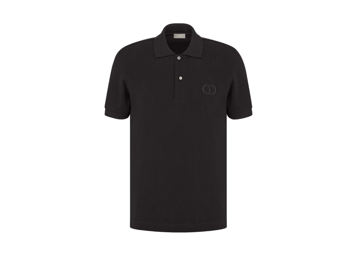Dior Dior 'CD ICON' Polo Shirt Black