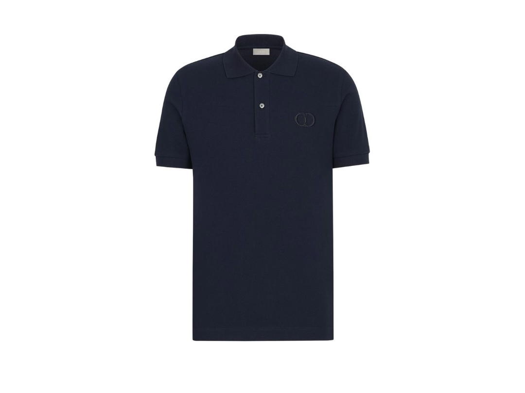 Dior Dior 'CD ICON' Polo Shirt Navy