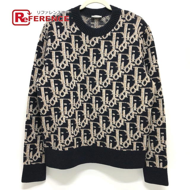 Dior Dior 193M638AT393 Oblique 21AW sweater wool Navy - view 1