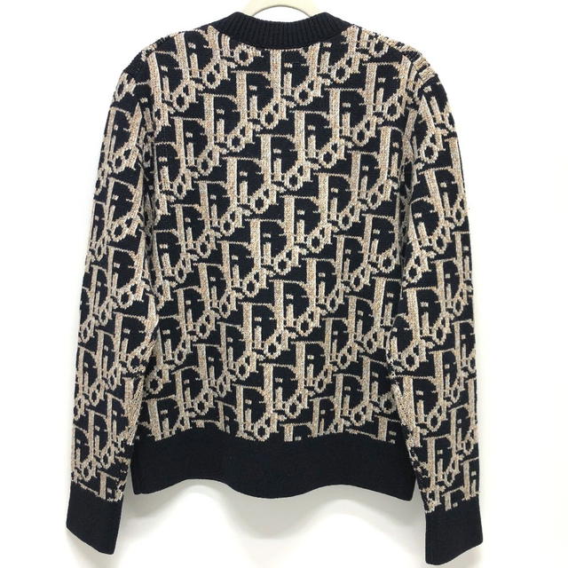 Dior Dior 193M638AT393 Oblique 21AW sweater wool Navy - view 3